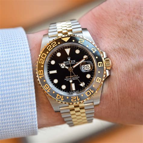 rolex gmt-master ii in yellow gold|Rolex gmt two tone jubilee.